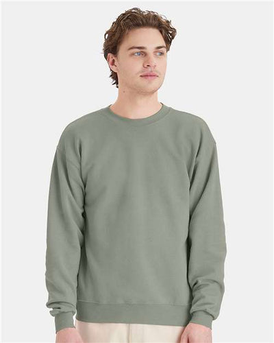 Hanes P160 Stonewashed Green — on model front