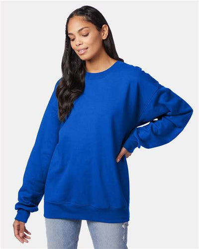 Hanes F260 Deep Royal — on model front