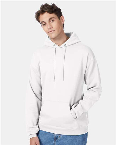 Hanes P170 White — on model front