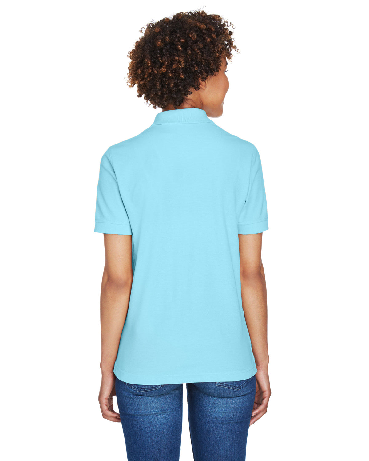 Women's Whisper Piqué Polo - Baby Blue