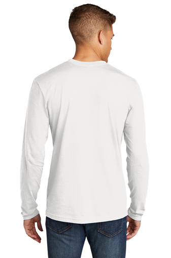 Men's Cotton Long-Sleeve Crew - White
