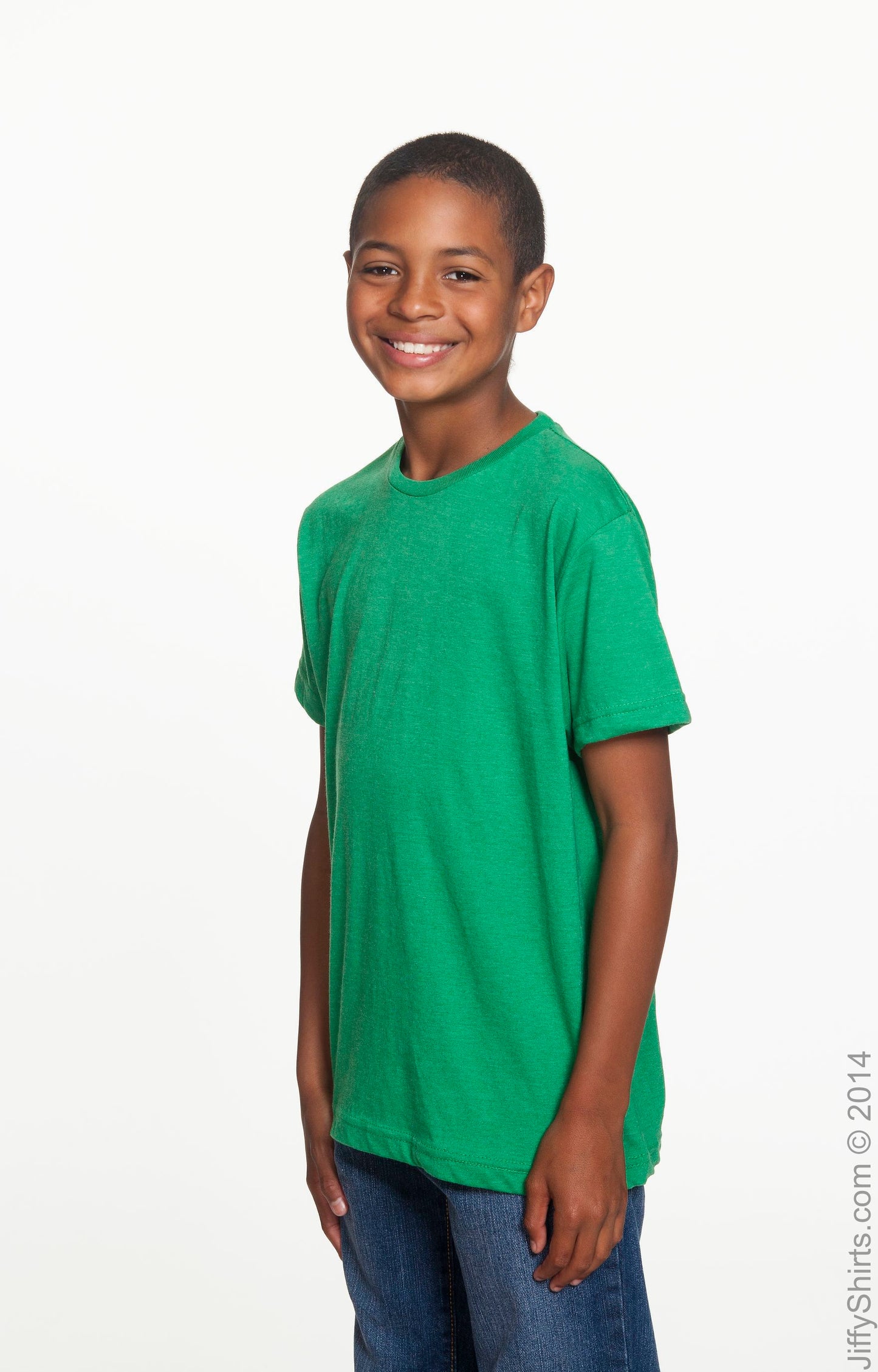 Youth Fine Jersey T-Shirt - Vintage Green