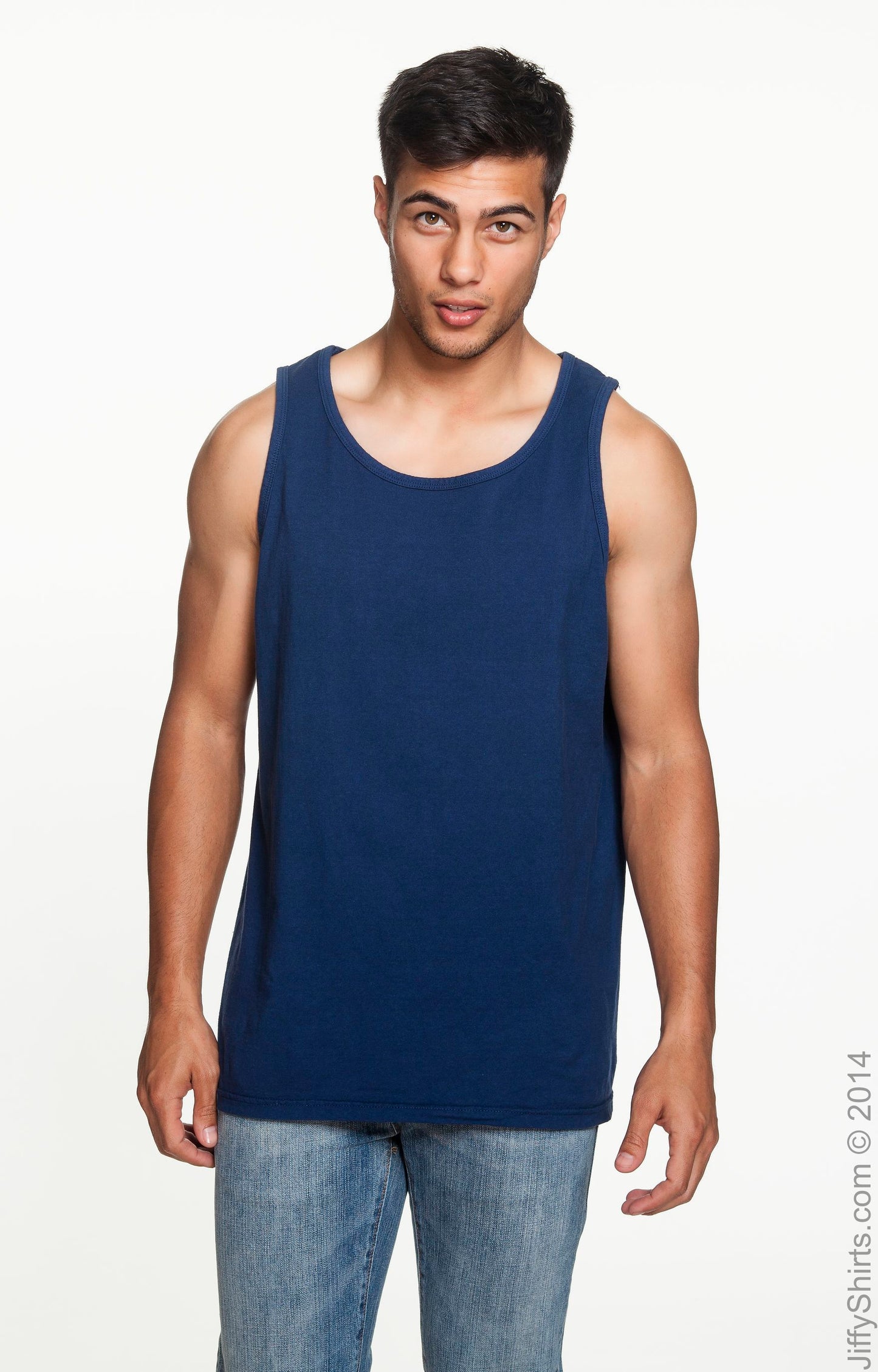 Unisex Heavyweight RS Tank - True Navy