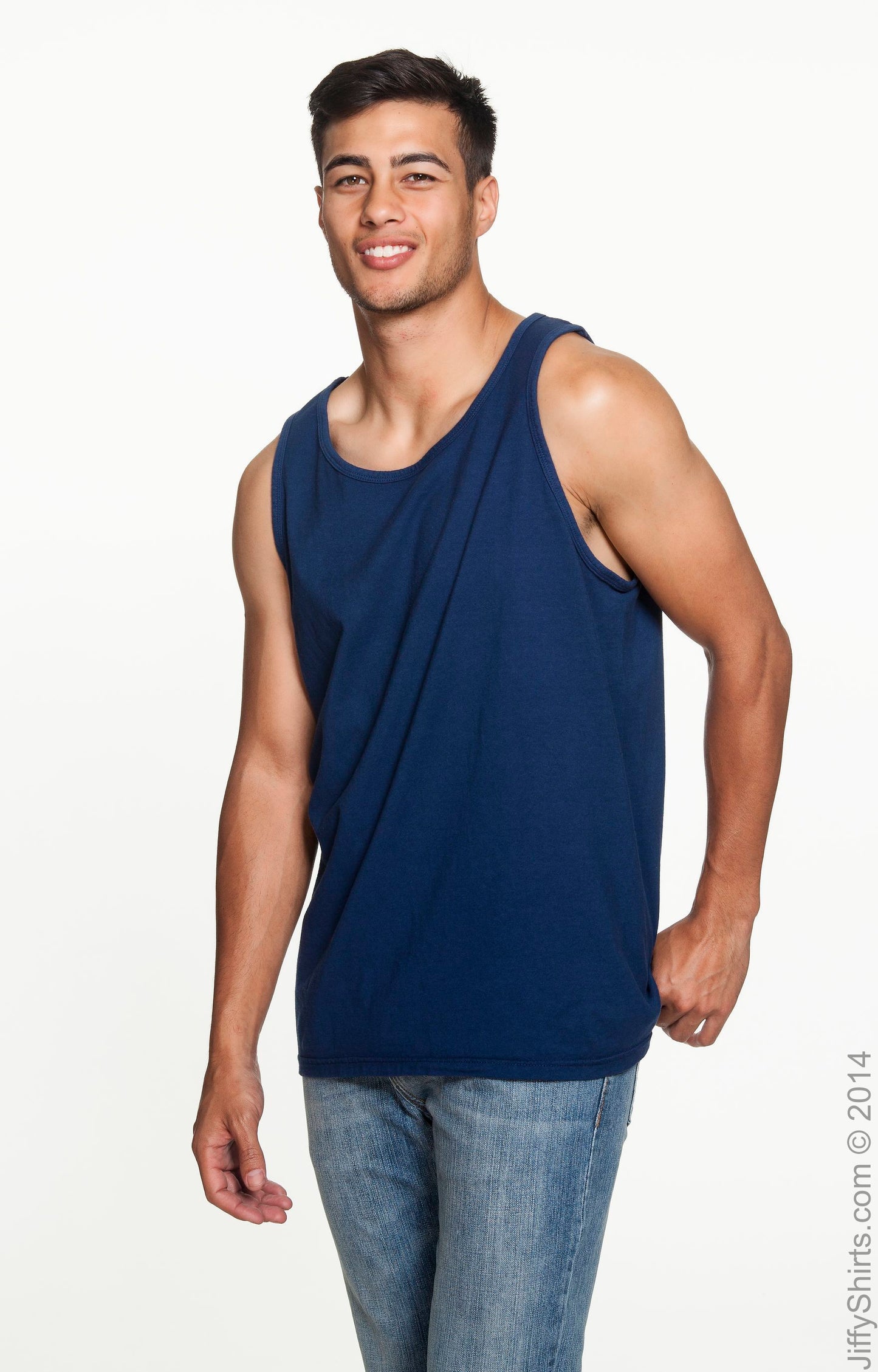 Unisex Heavyweight RS Tank - True Navy