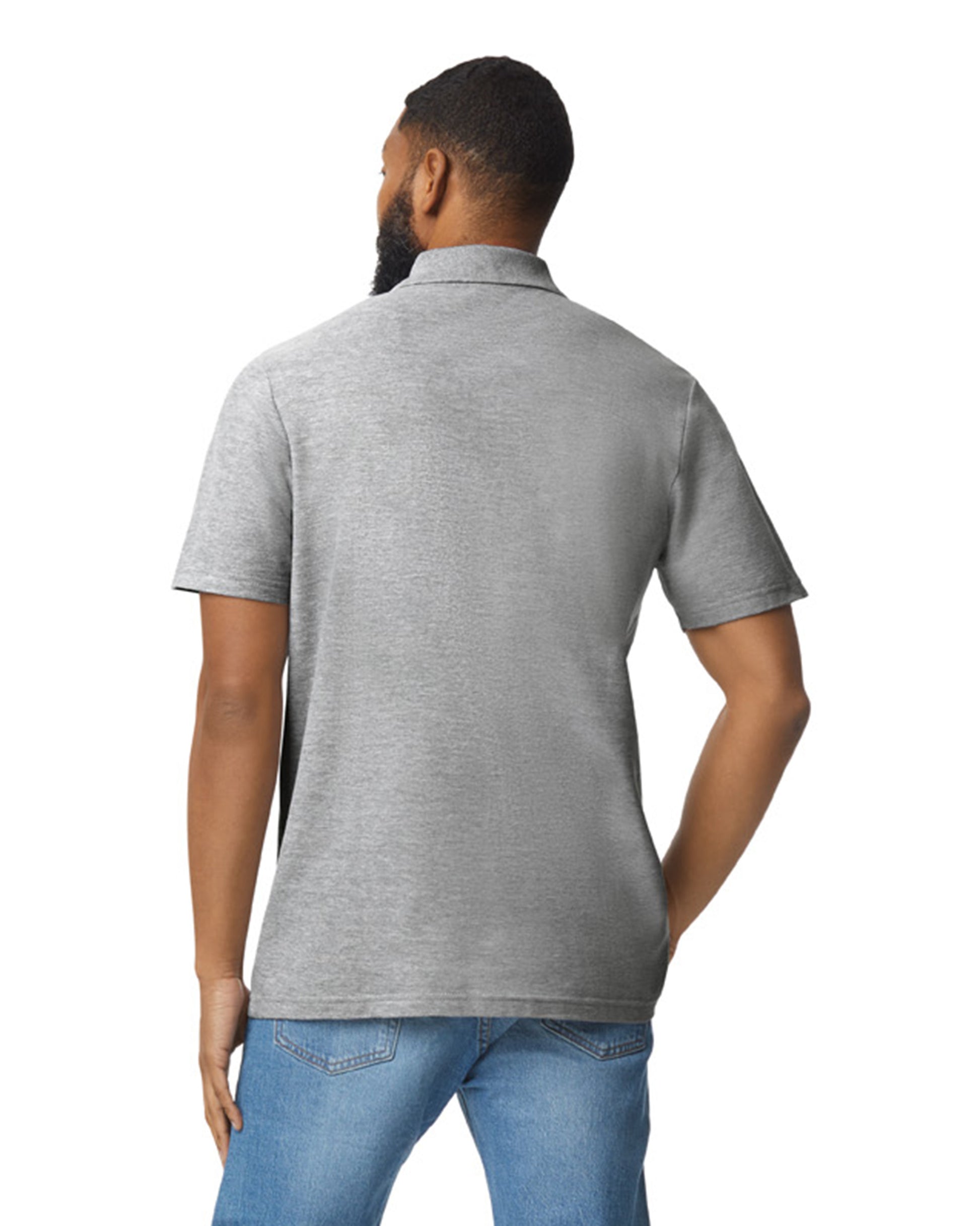 Softstyle Unisex Pique Polo - Sport Grey