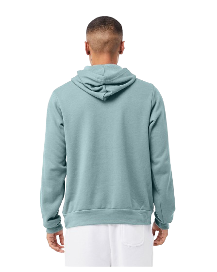 Unisex Sponge Fleece Pullover Hoodie - Heather Blue Lagoon