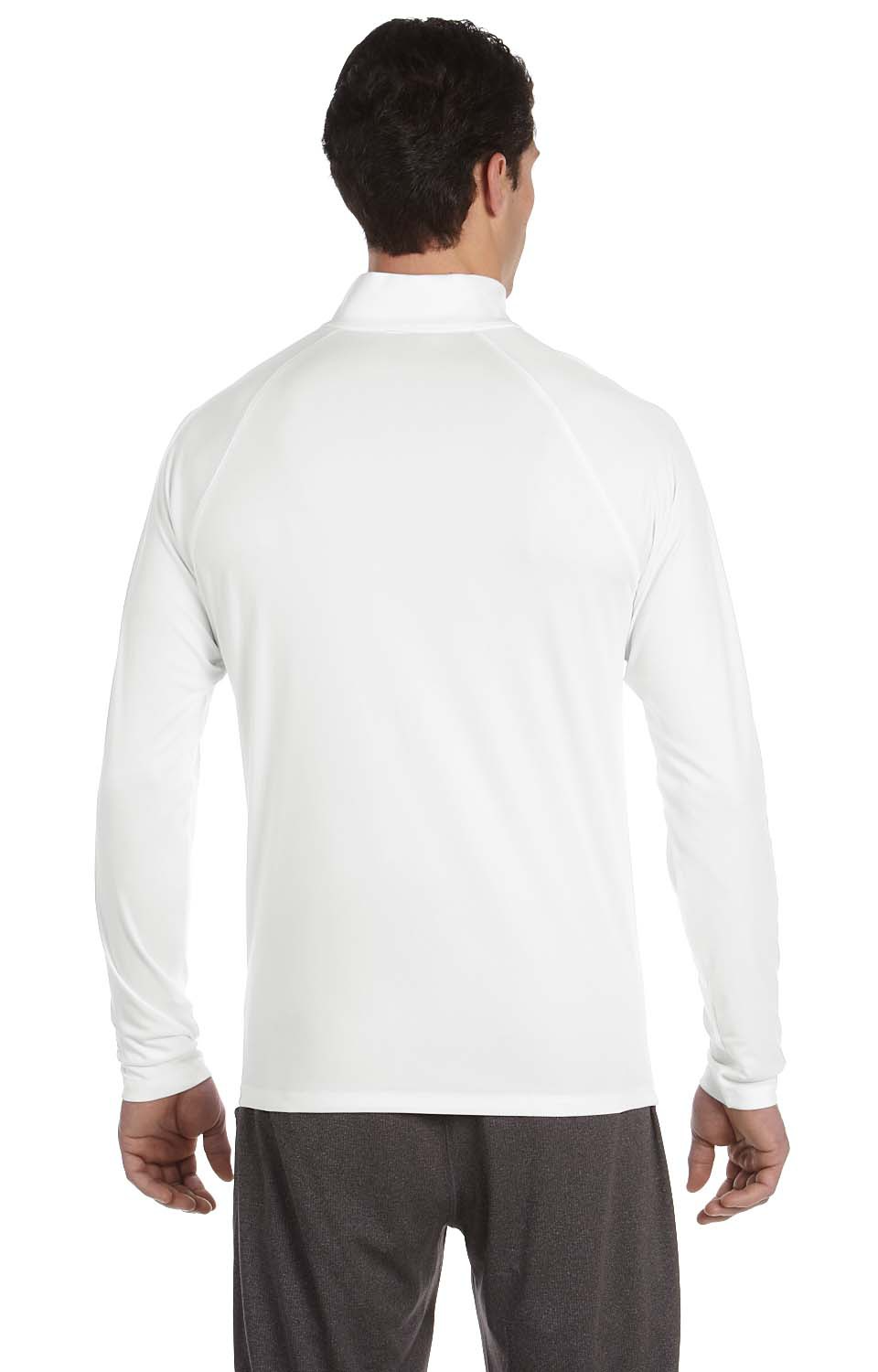 Unisex Quarter-Zip Lightweight Pullover - White