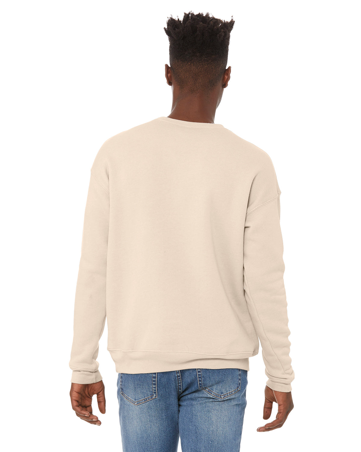 Unisex Drop Shoulder Fleece - Heather Dust