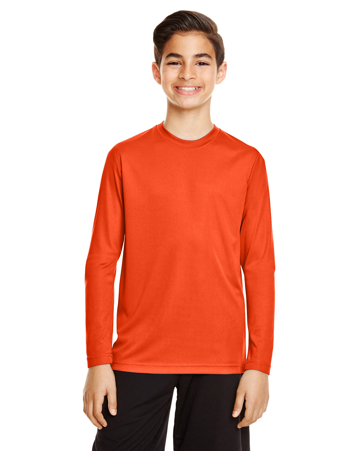 Youth Zone Performance Long-Sleeve T-Shirt - Sport Orange
