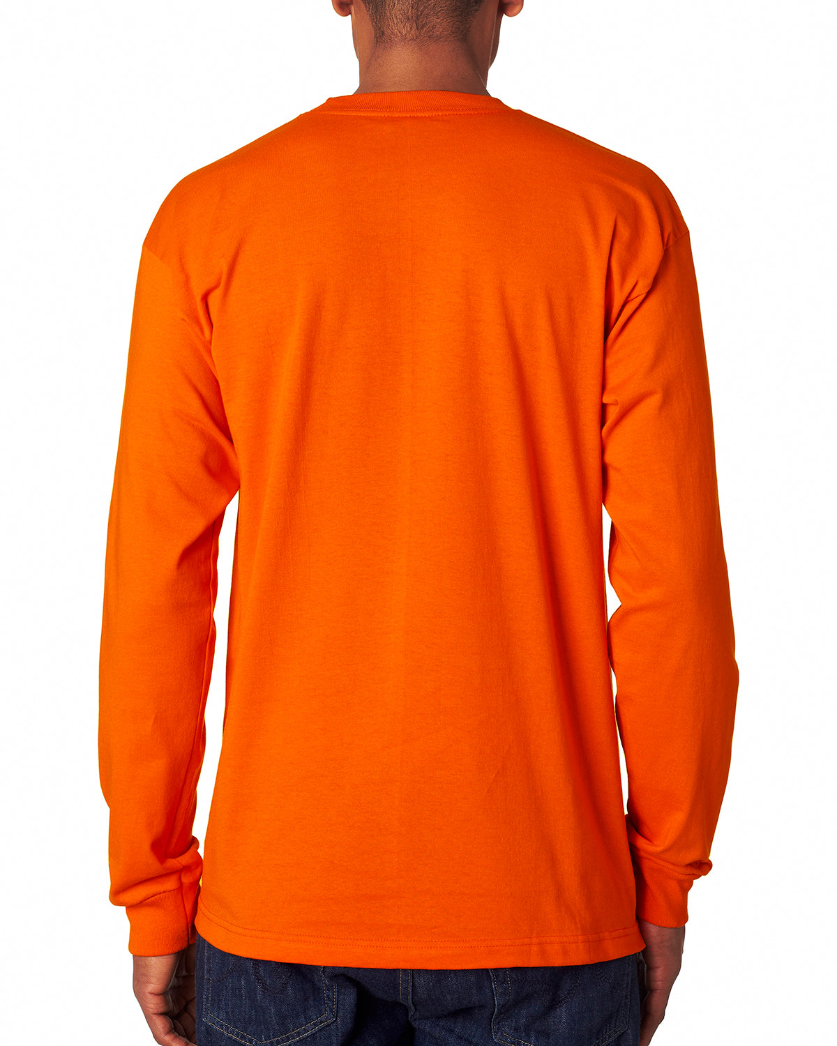 Unisex 100% Cotton Long Sleeve T-Shirt - Orange