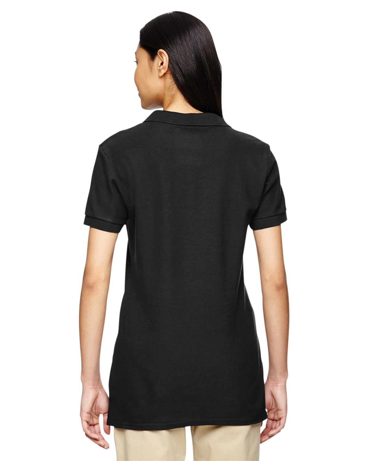Women's Premium Cotton® Women's Double Piqué Polo - Black