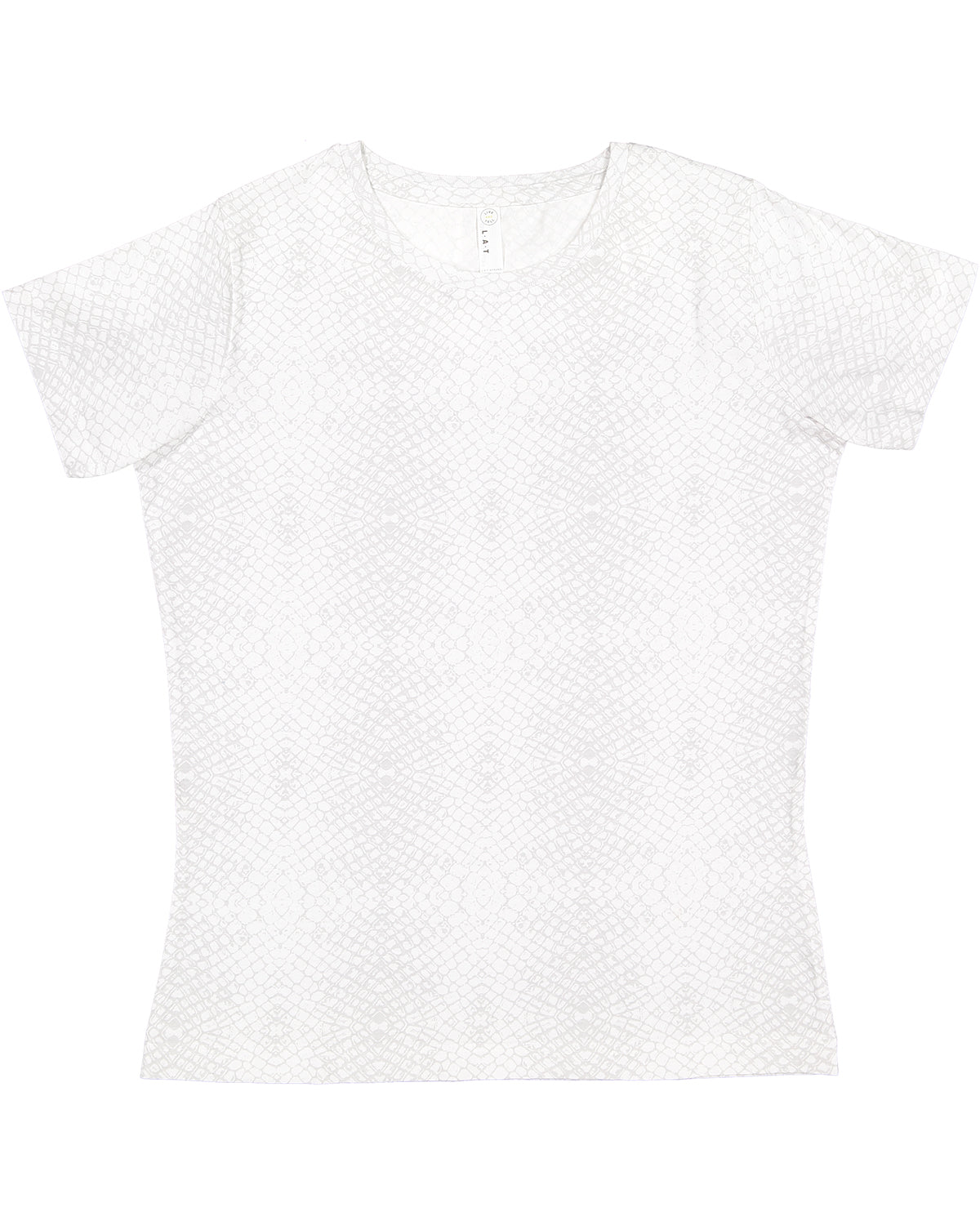 Women's Fine Jersey T-Shirt - White Reptile