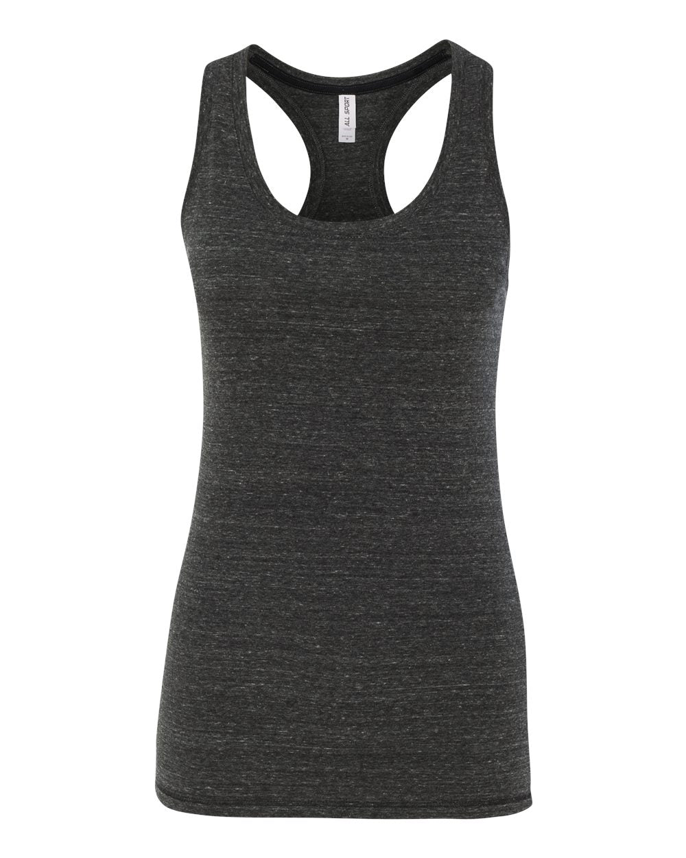 Women's Triblend Racerback Tank - Charcoal Heather Triblend