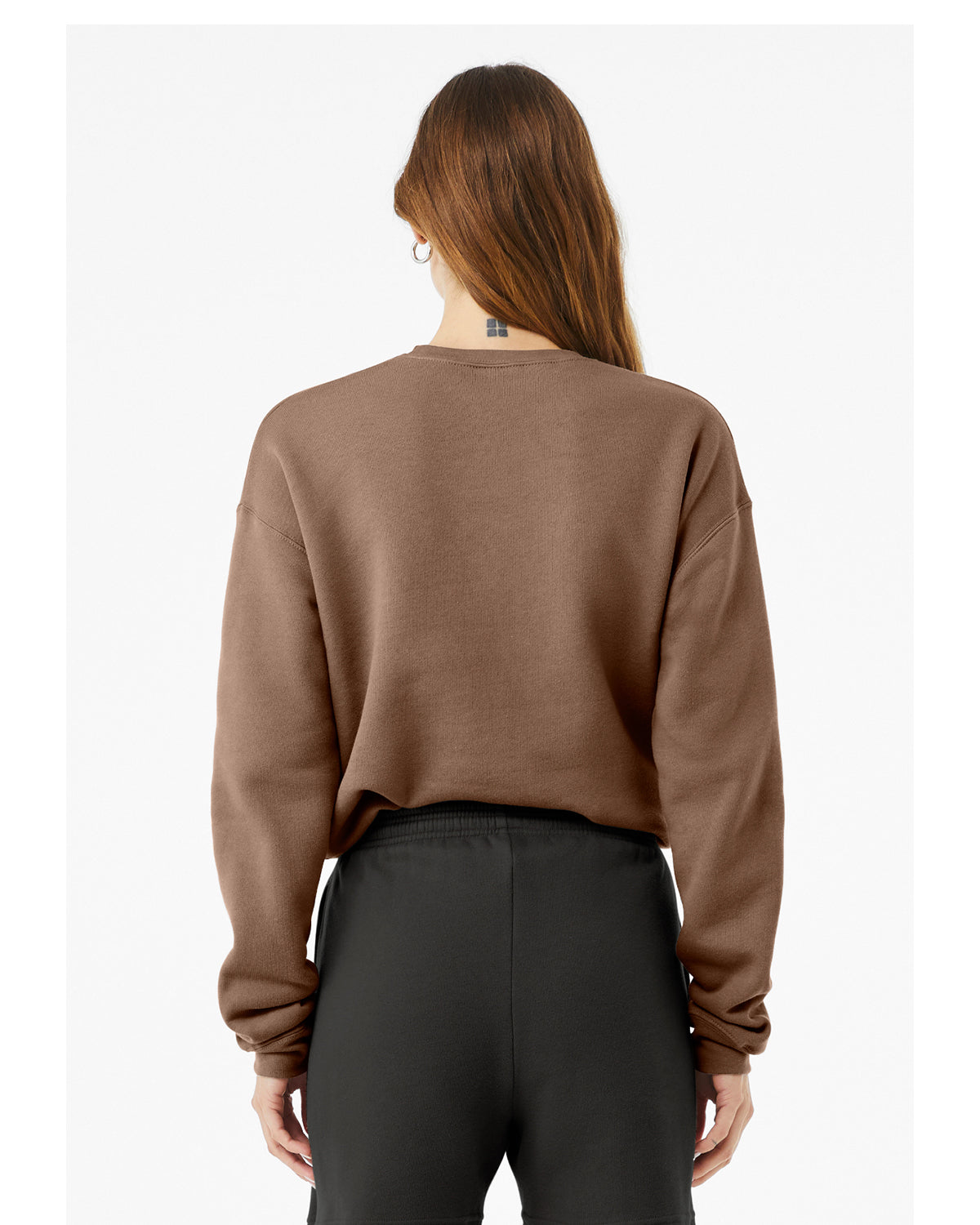 Unisex Drop Shoulder Fleece - Vintage Brown