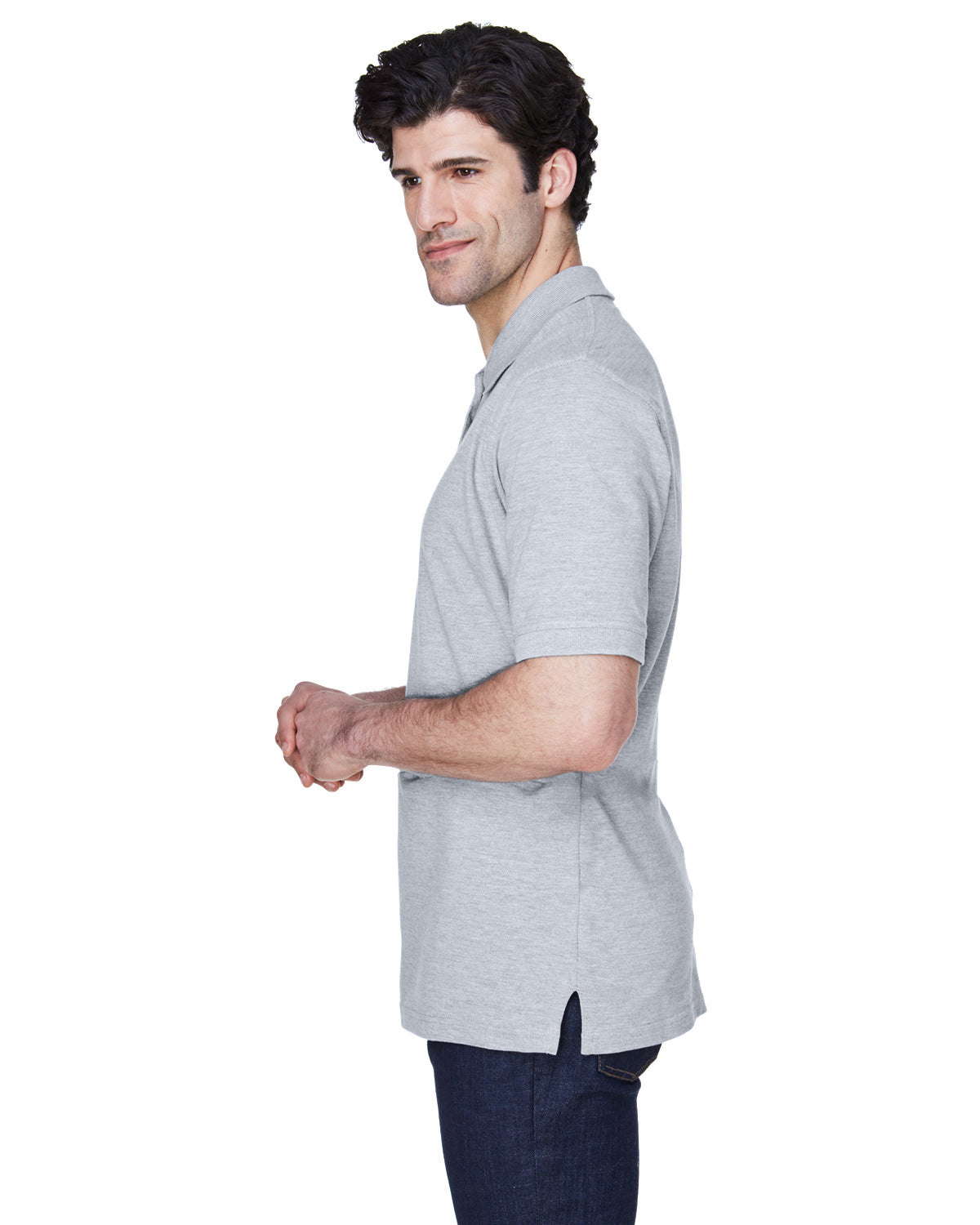 Men's Classic Piqu�� Polo - Heather Gray