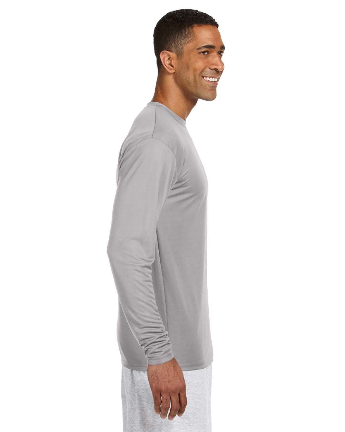 Men's Cooling Performance Long Sleeve T-Shirt - Silver