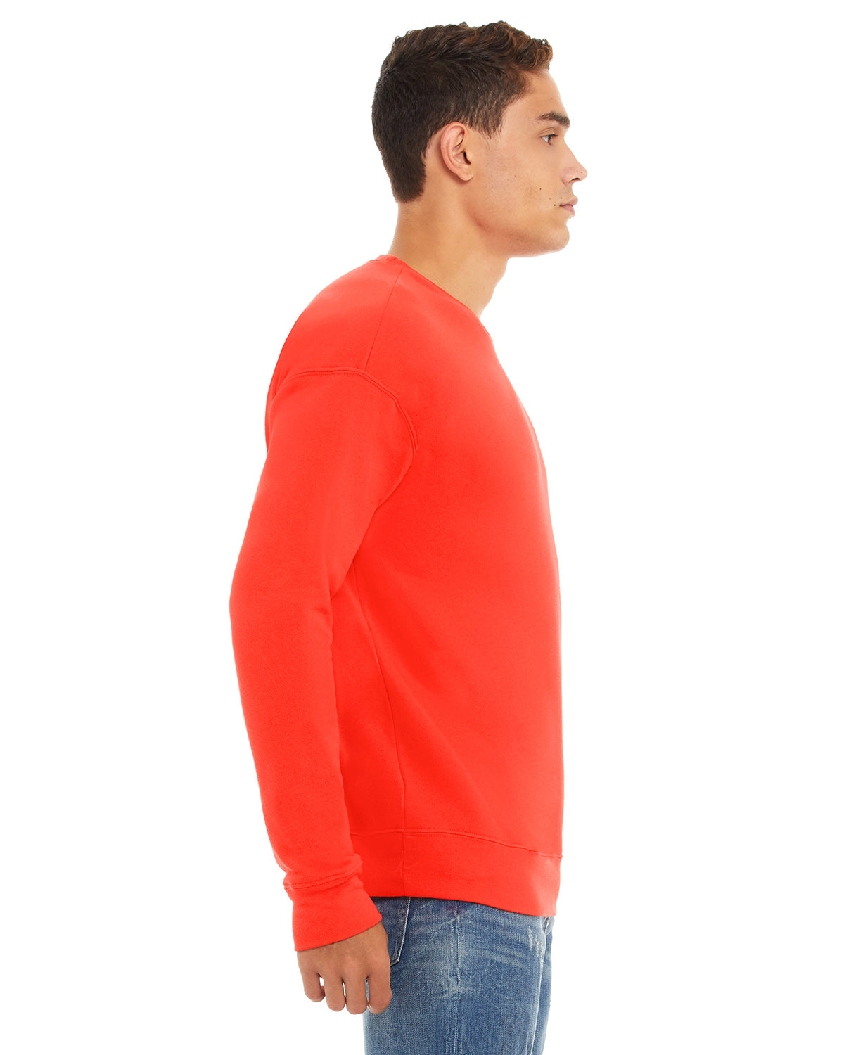 Unisex Drop Shoulder Fleece - Poppy