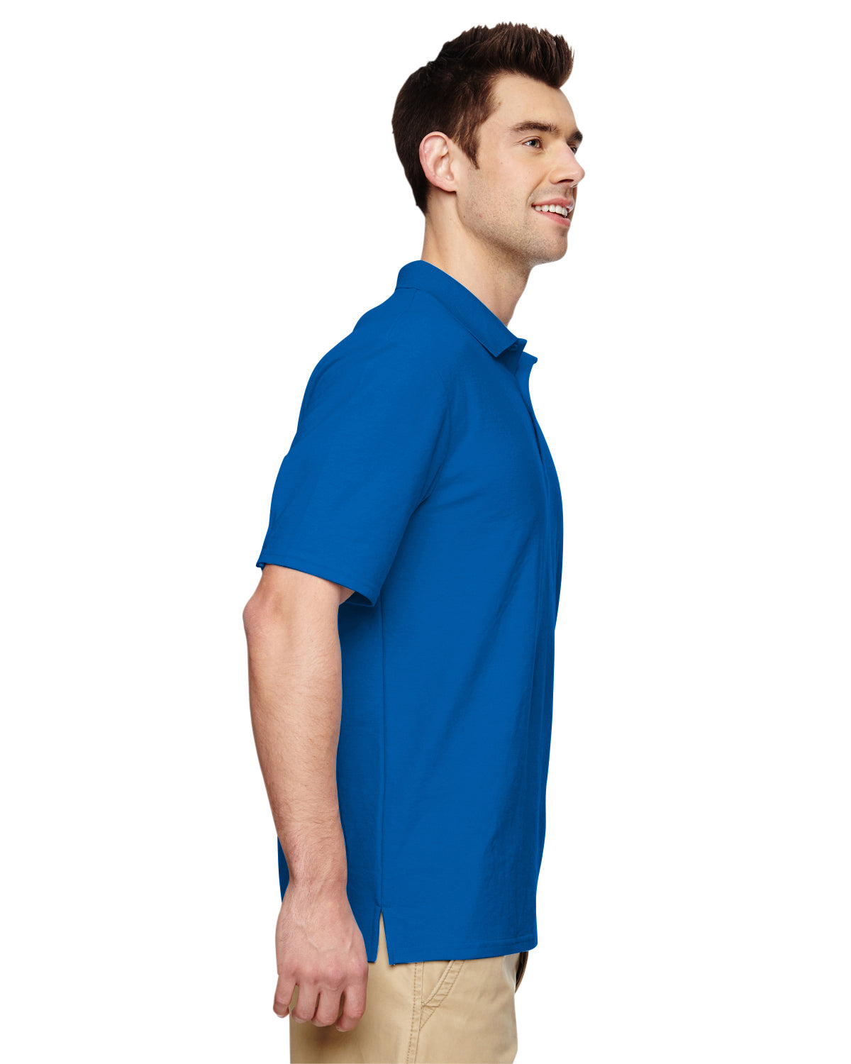 Unisex Double Piqué Polo - Royal