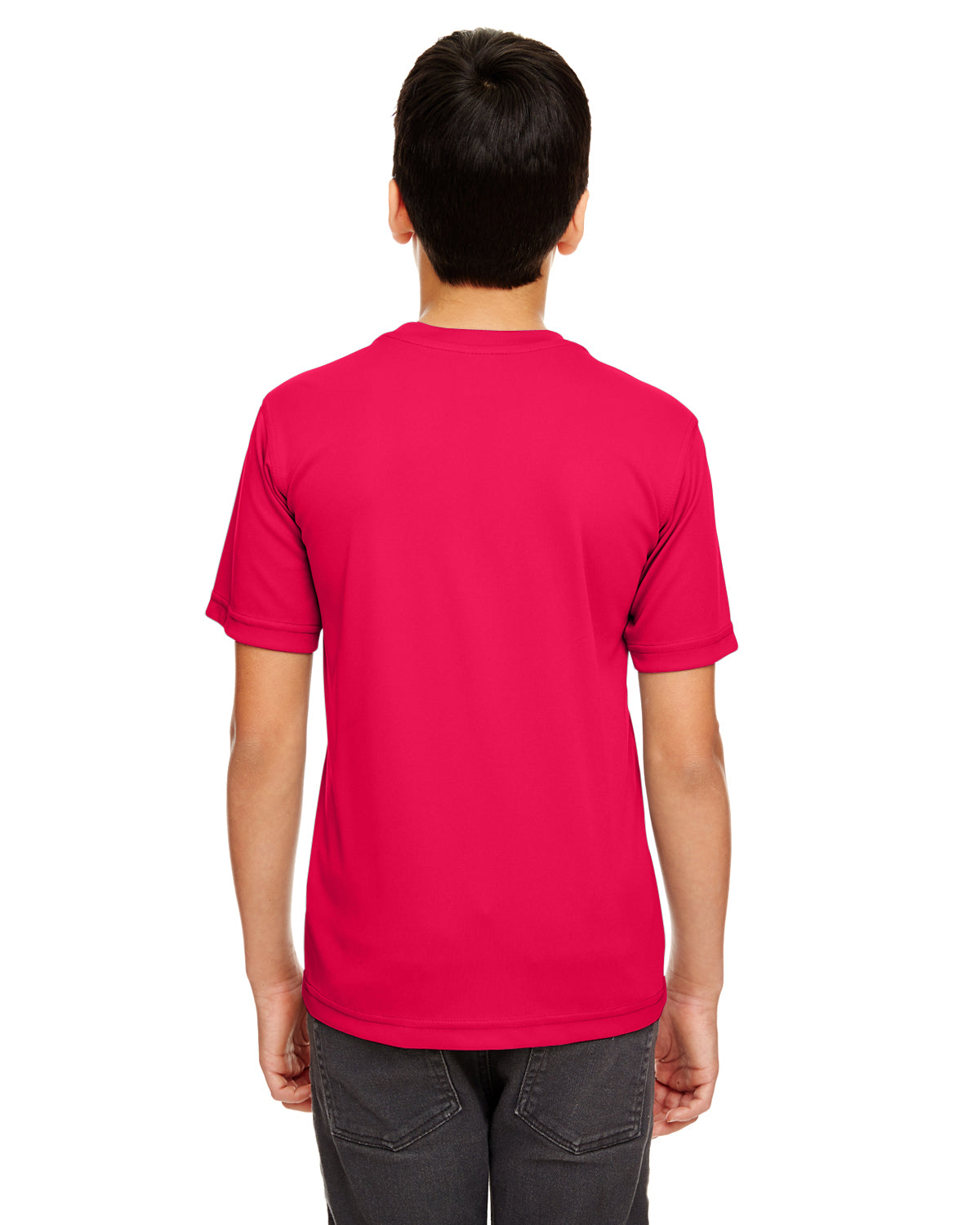 Youth Cool & Dry Basic Performance T-Shirt - Red