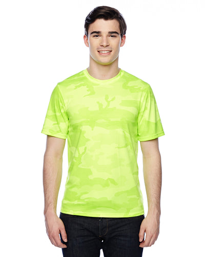 Unisex Double Dry® Interlock T-Shirt - Safety Green Camo
