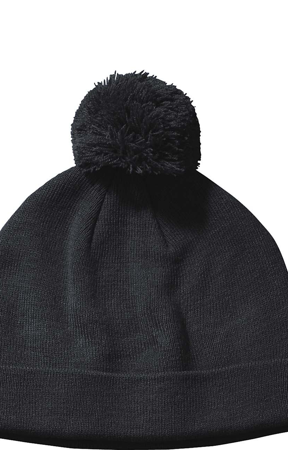 Knit Pom Beanie - Black