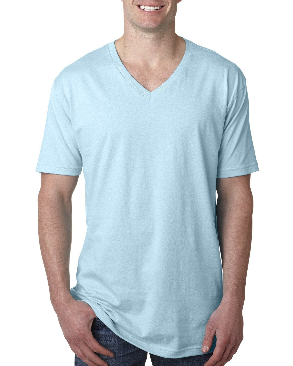 Men's Cotton V - Light Blue