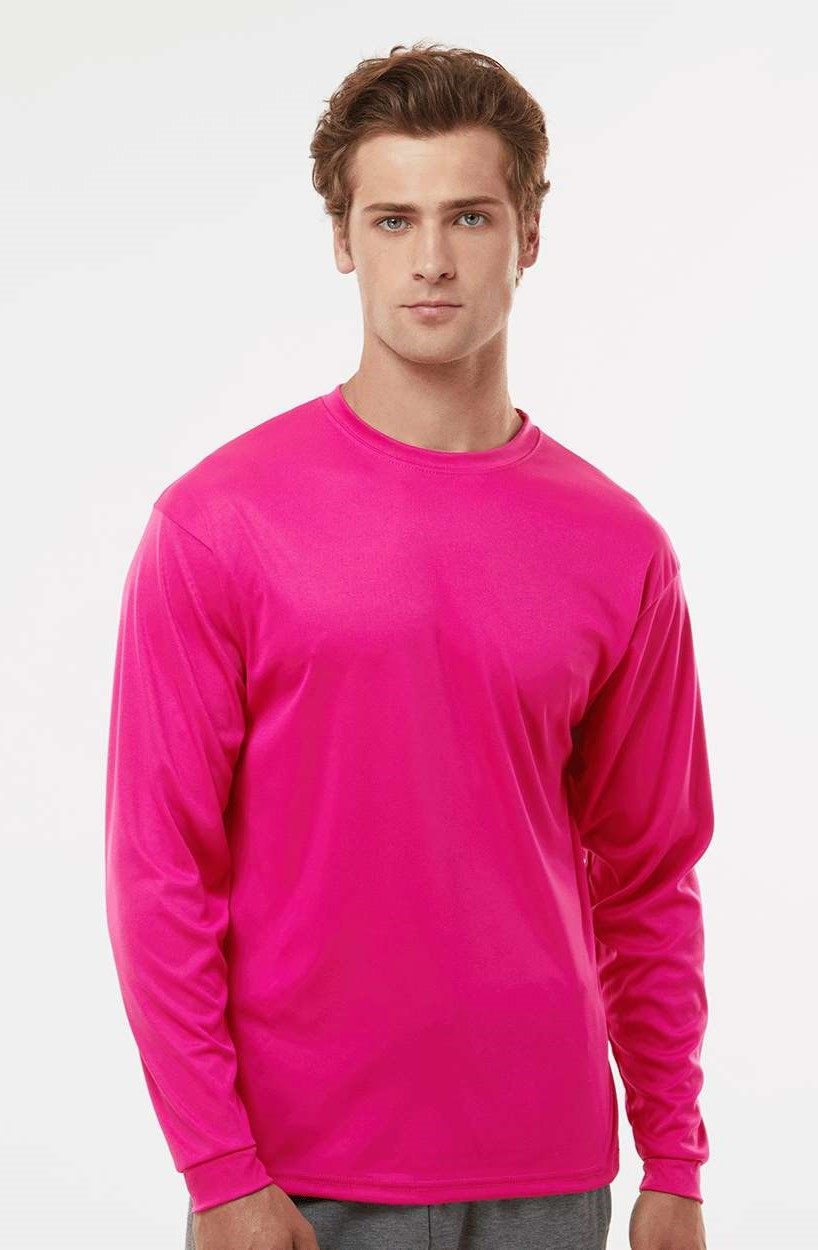 Performance Long Sleeve T-Shirt - Hot Pink