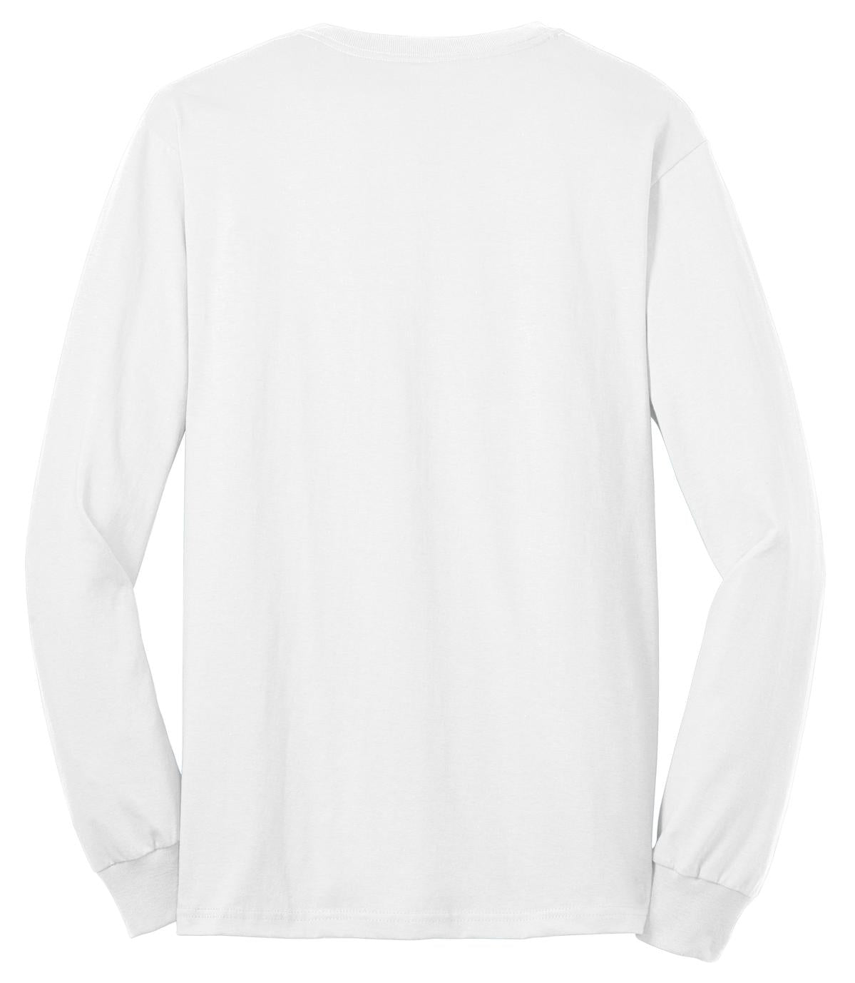Unisex Tall Long Sleeve Core Blend Tee - White