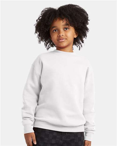Hanes P360 White — on model front
