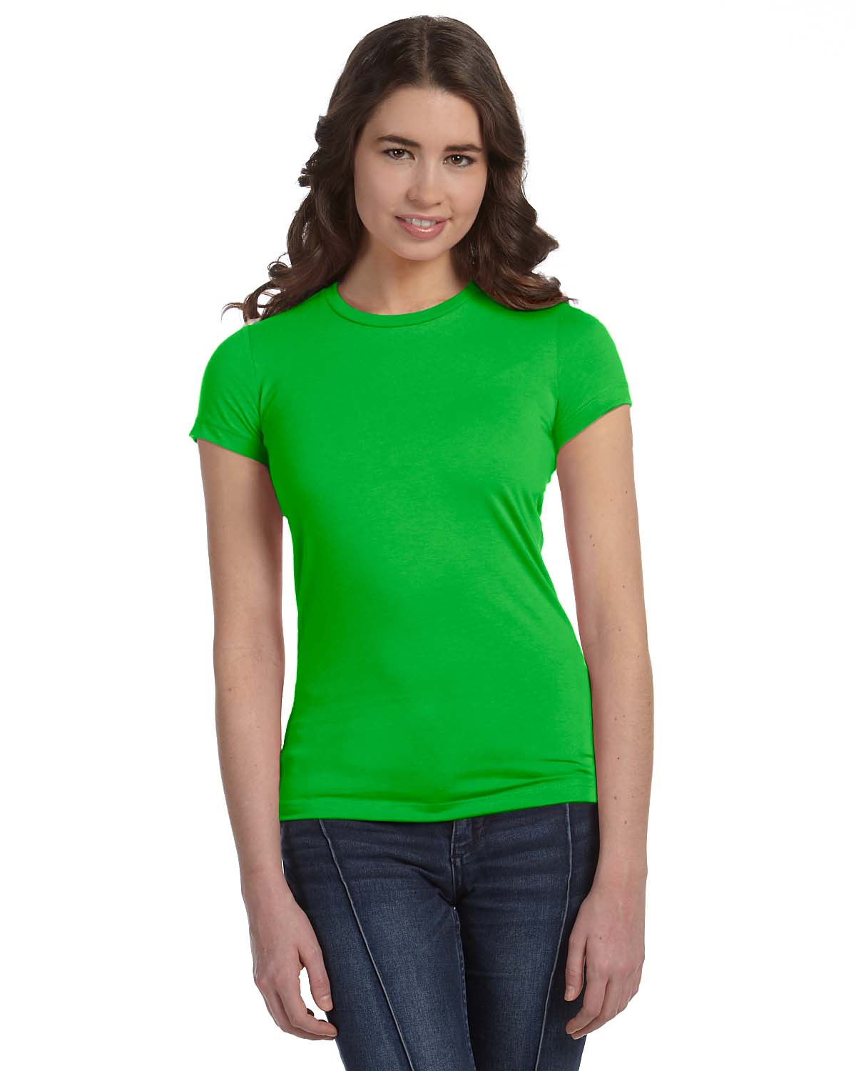 Women's Cotton/Polyester Tee - Neon Green