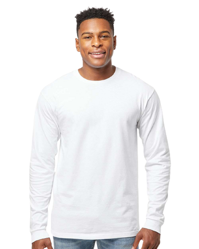 Unisex Heavyweight Long Sleeve Tee - White
