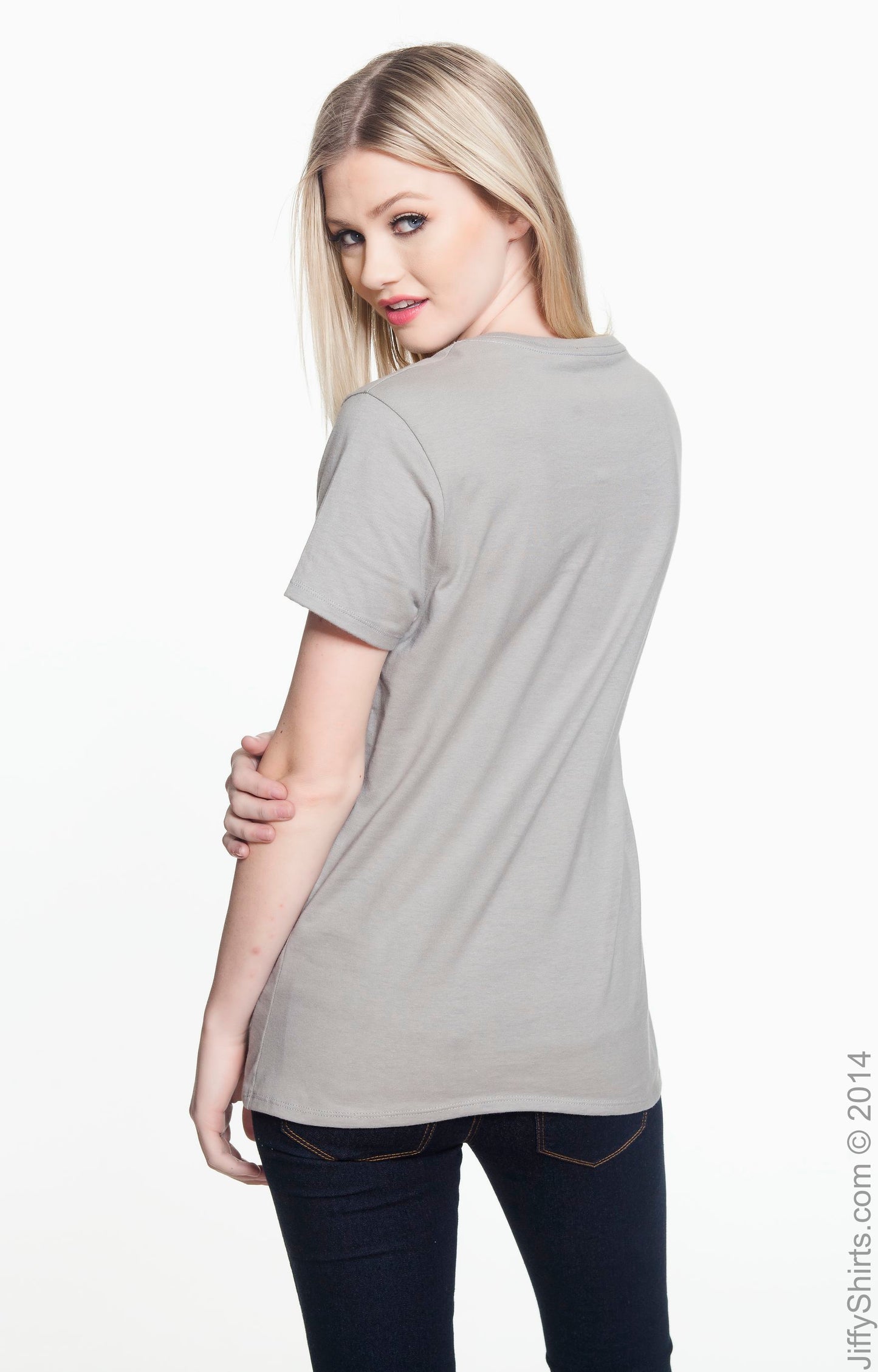 Women's Perfect-T Short Sleeve V-neck - Vintage Gray