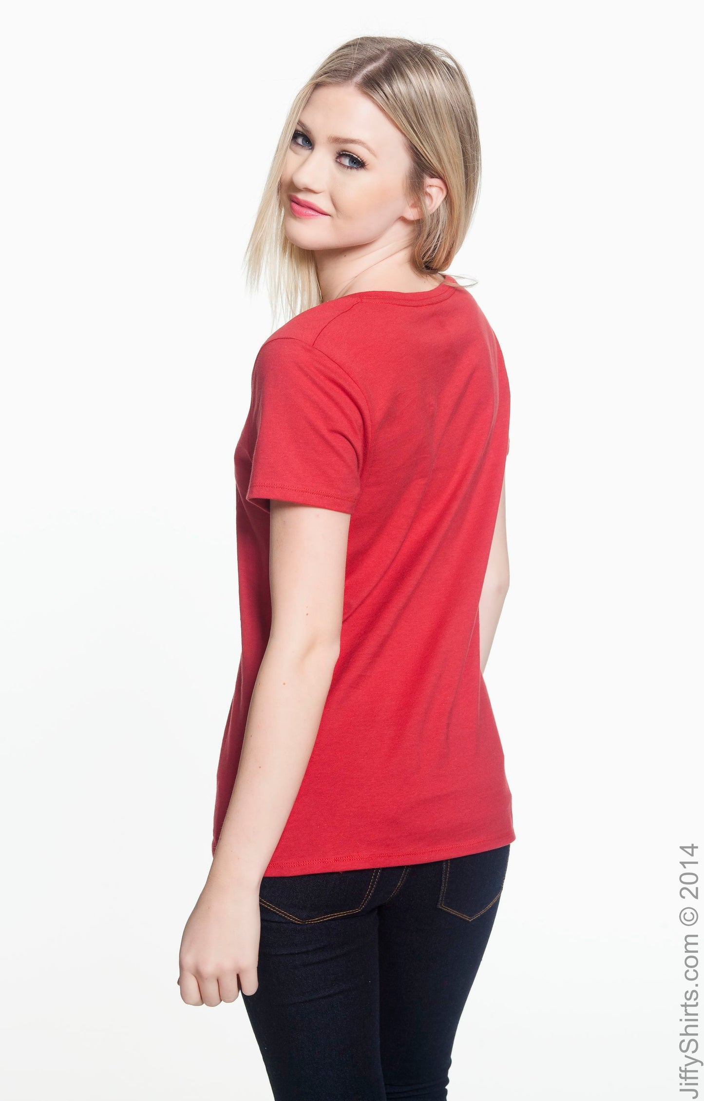 Women's Perfect-T Short Sleeve V-neck - Vintage Red