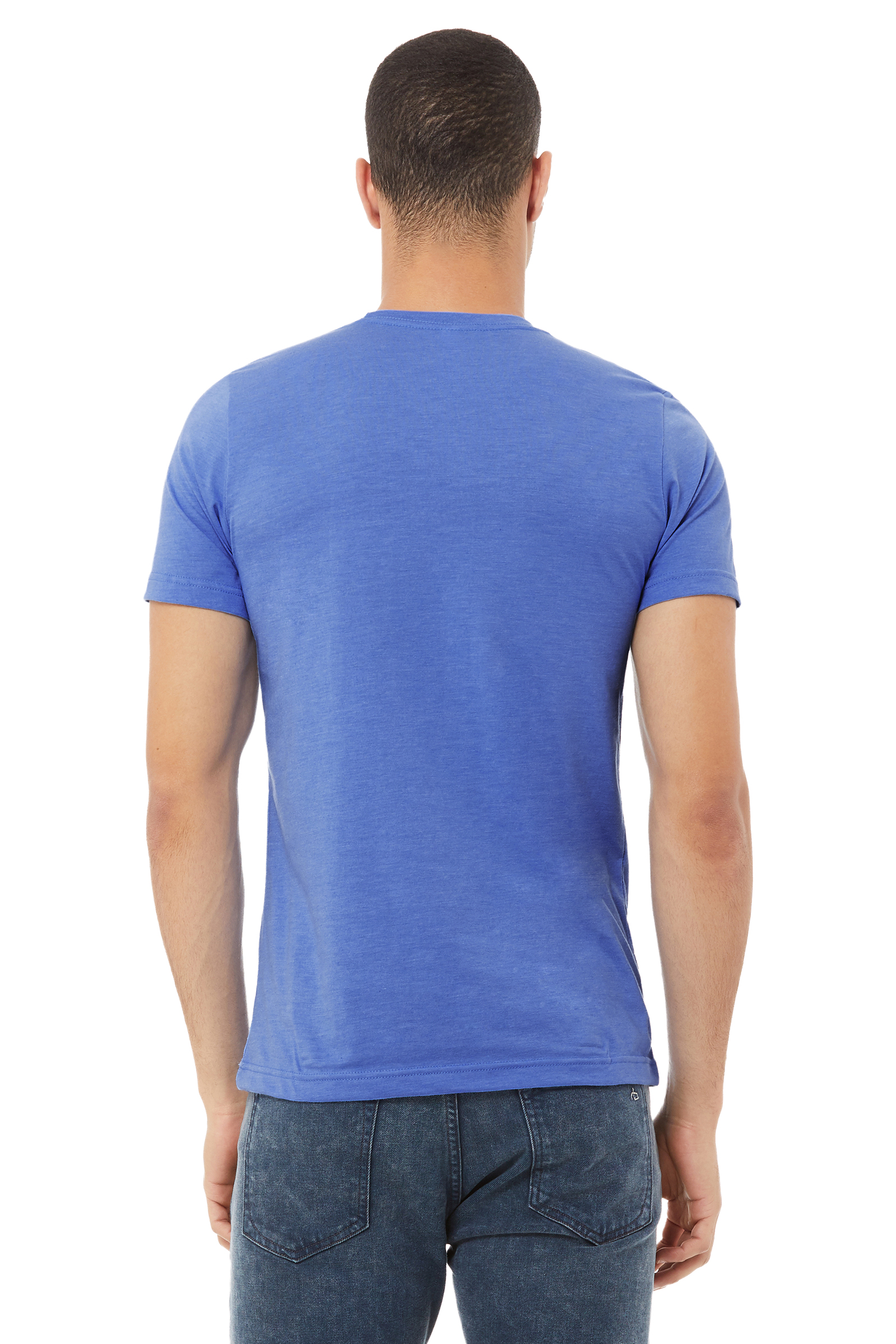 Unisex Heather CVC T-Shirt - Heather Columbia Blue