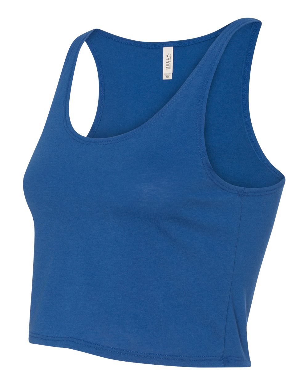 Women's Poly-Cotton Crop Tank - True Royal