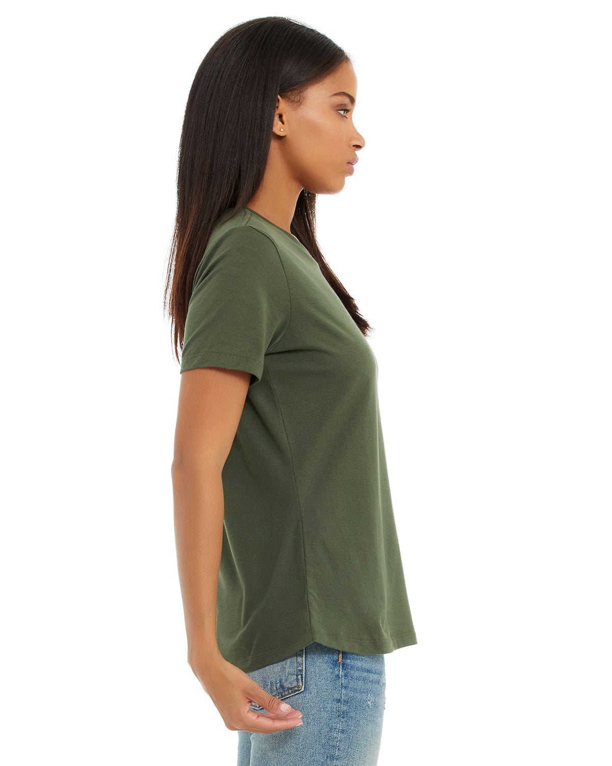 Women's Relaxed Jersey Short-Sleeve T-Shirt - Military Green