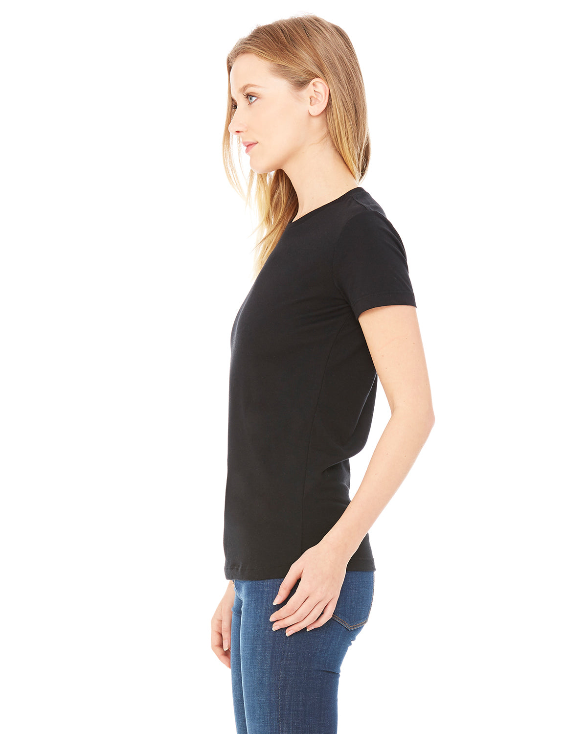 Women's Junior Fit Favorite T-Shirt - Solid Black Blend