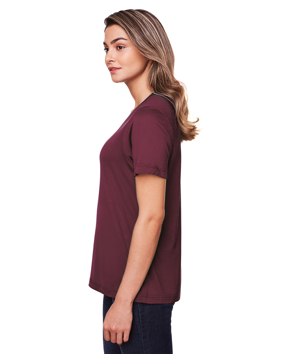 Women's Fusion ChromaSoft��� Performance T-Shirt - Burgundy