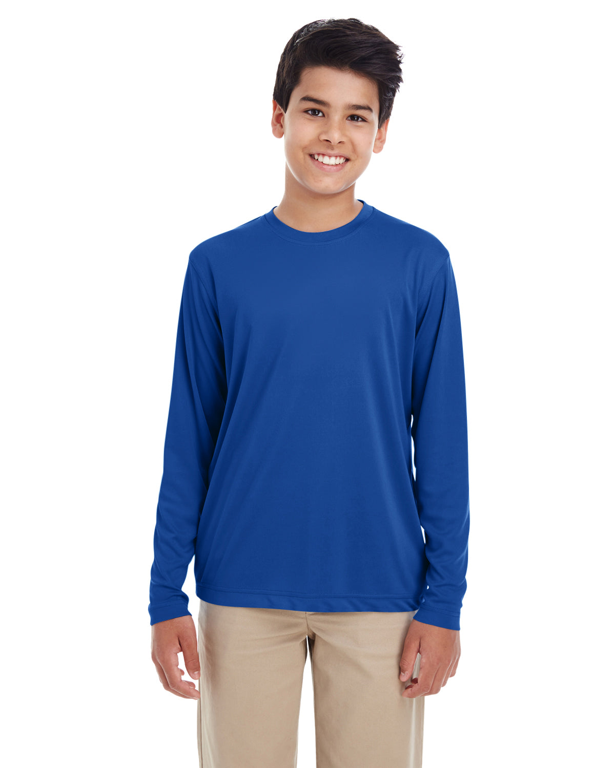 Youth Cool & Dry Performance Long-Sleeve Top - Royal