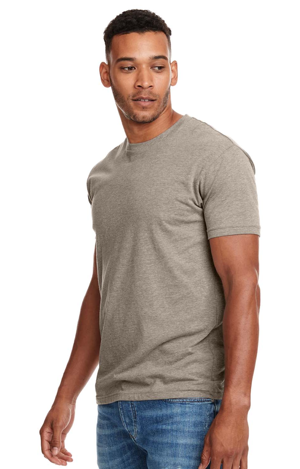 Unisex CVC Crewneck T-Shirt - Stone Gray