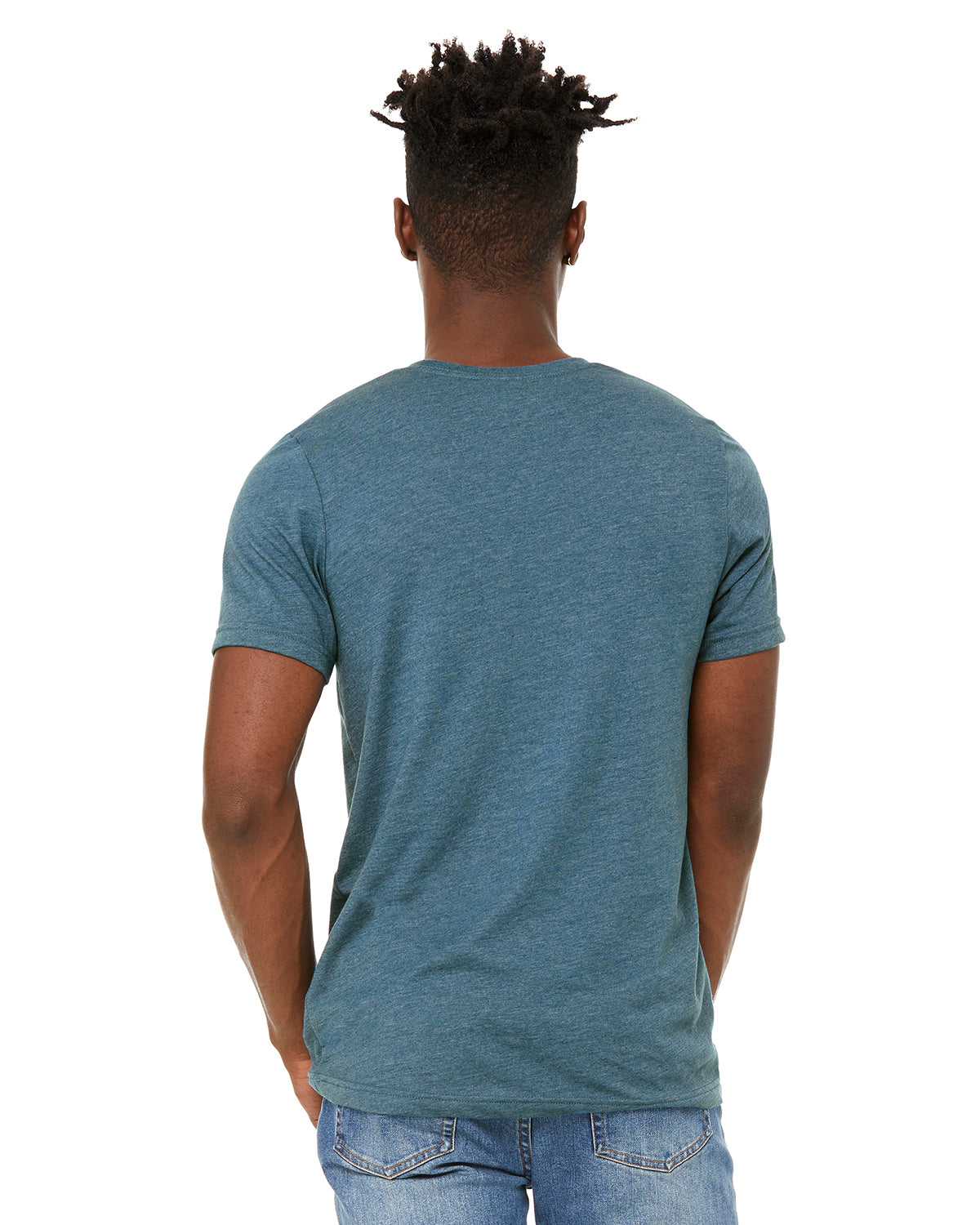 Unisex Sueded T-Shirt - Heather Deep Teal