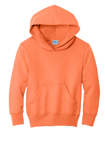 Youth Core Fleece Pullover Hoodie - Neon Orange