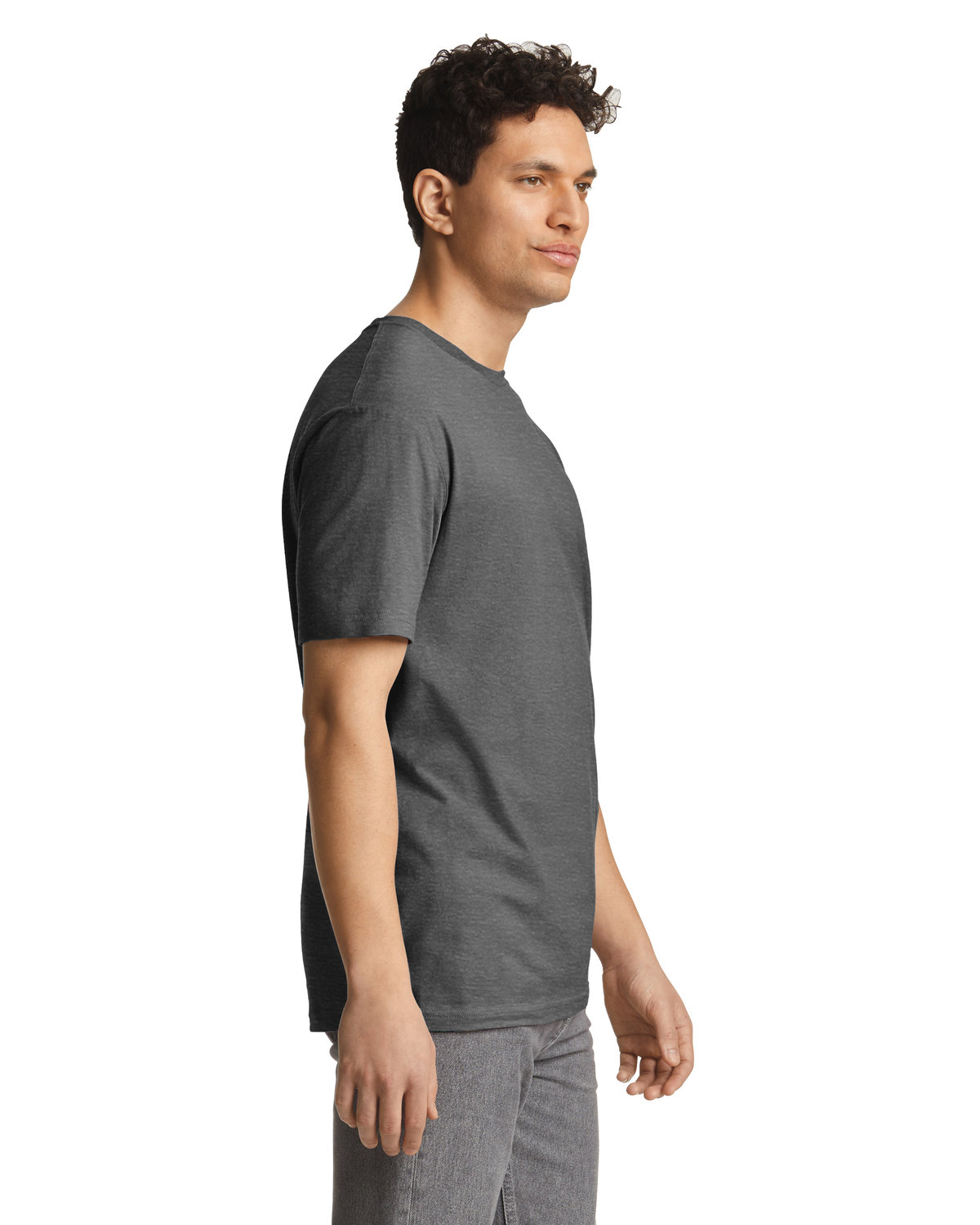Light Cotton T-Shirt - Heather Dark Grey