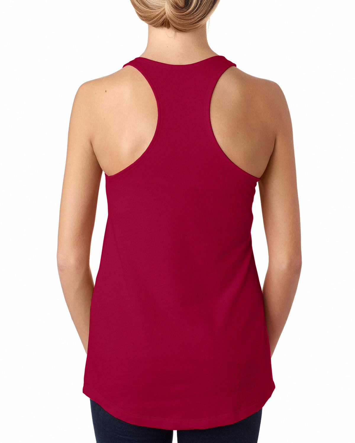 Women's French Terry Racerback Tank - Scarlet