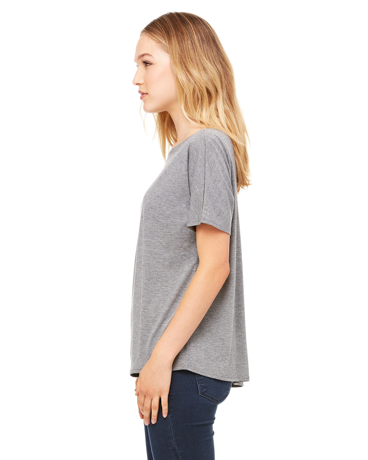 Women's Slouchy T-Shirt - Gray Triblend