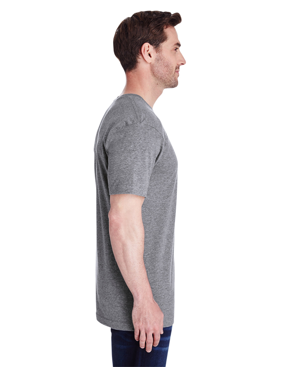 Unisex Fine Jersey T-Shirt - Granite Heather