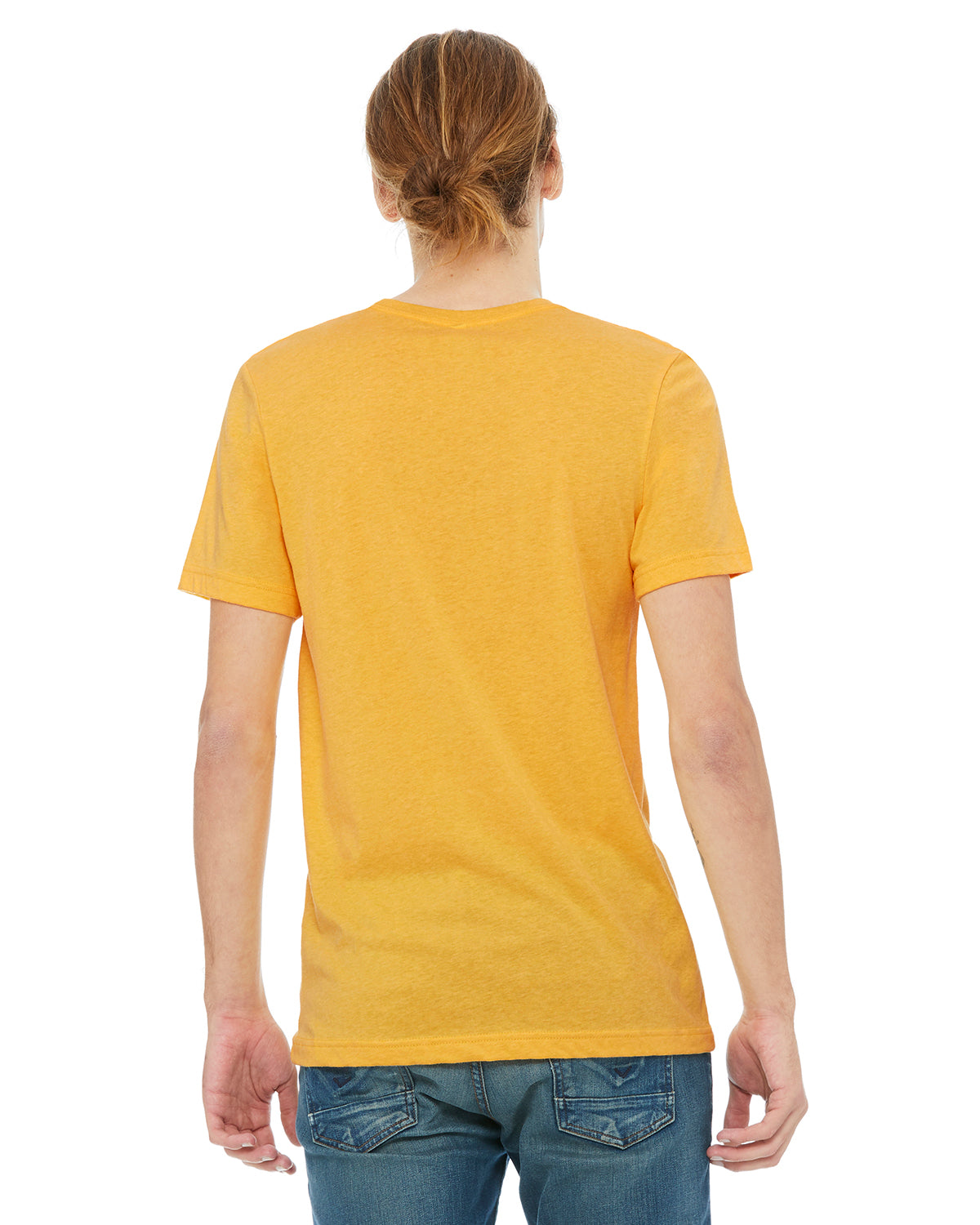 Unisex Heather CVC T-Shirt - Heather Yellow Gold