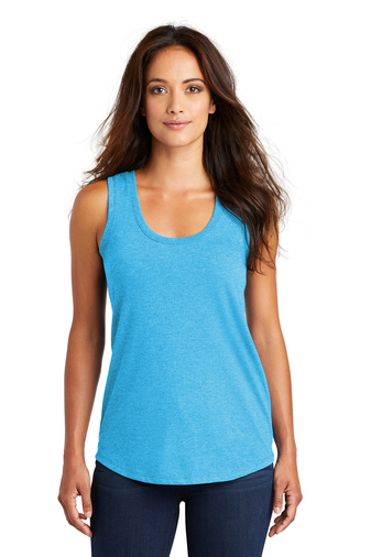 Women's Perfect Tri Racerback Tank - Turquoise Frost