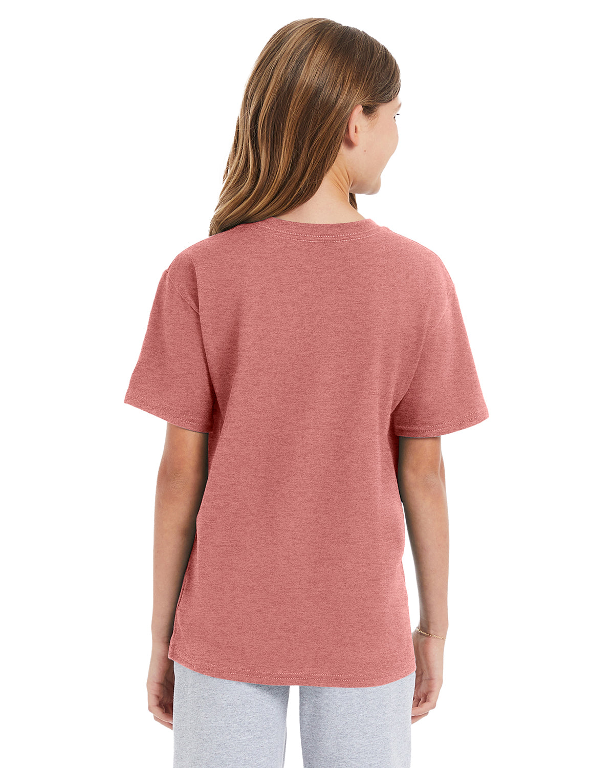 Youth Perfect-T Short Sleeve Tee - Mauve Heather