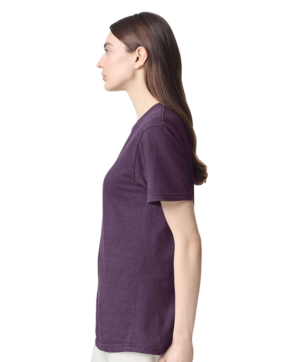 Unisex CVC T-Shirt - Heather Eggplant